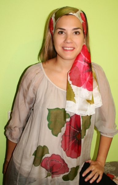 Pañuelos y Fulares de seda Pañuelos, fulares, chales y mantones de seda personalizados.